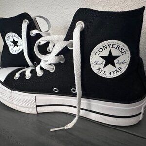 Chuck Taylor Allstar Canvas Platform High Top- Wonder Stone